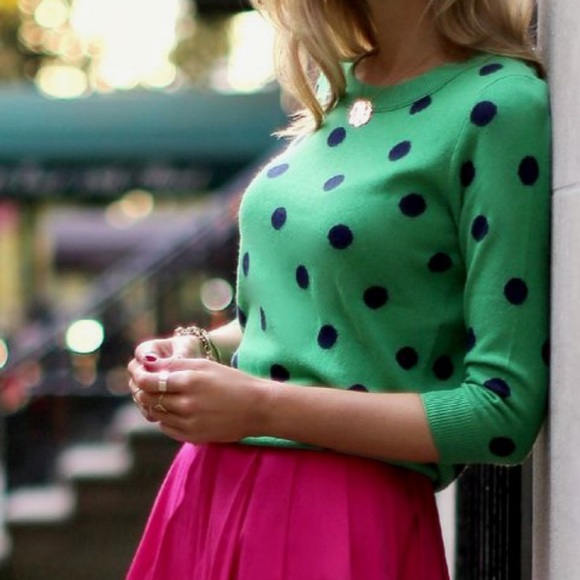 J. Crew Factory Sweaters - J. Crew Factory polka dot sweater